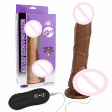 Vibrador realista del consolador del juguete del sexo del pene de alta calidad para la mujer